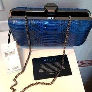 MILLY snakeskin clutch